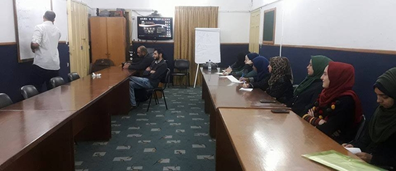 The first meeting of "English language basics " training