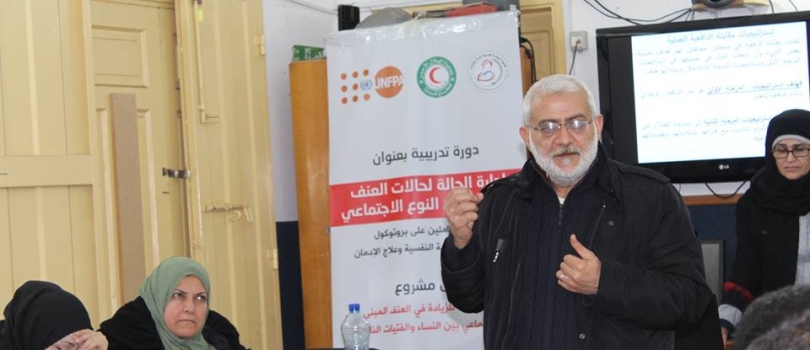 The fourteenth day of the second phase of protocol training to Aisha Community Center for mental health and substance abuse treatment.